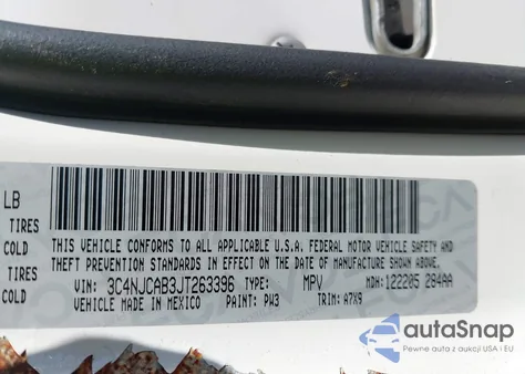 2018 Jeep Compass Sport Fwd from USA, damaged, VIN 3C4NJCAB3JT263396